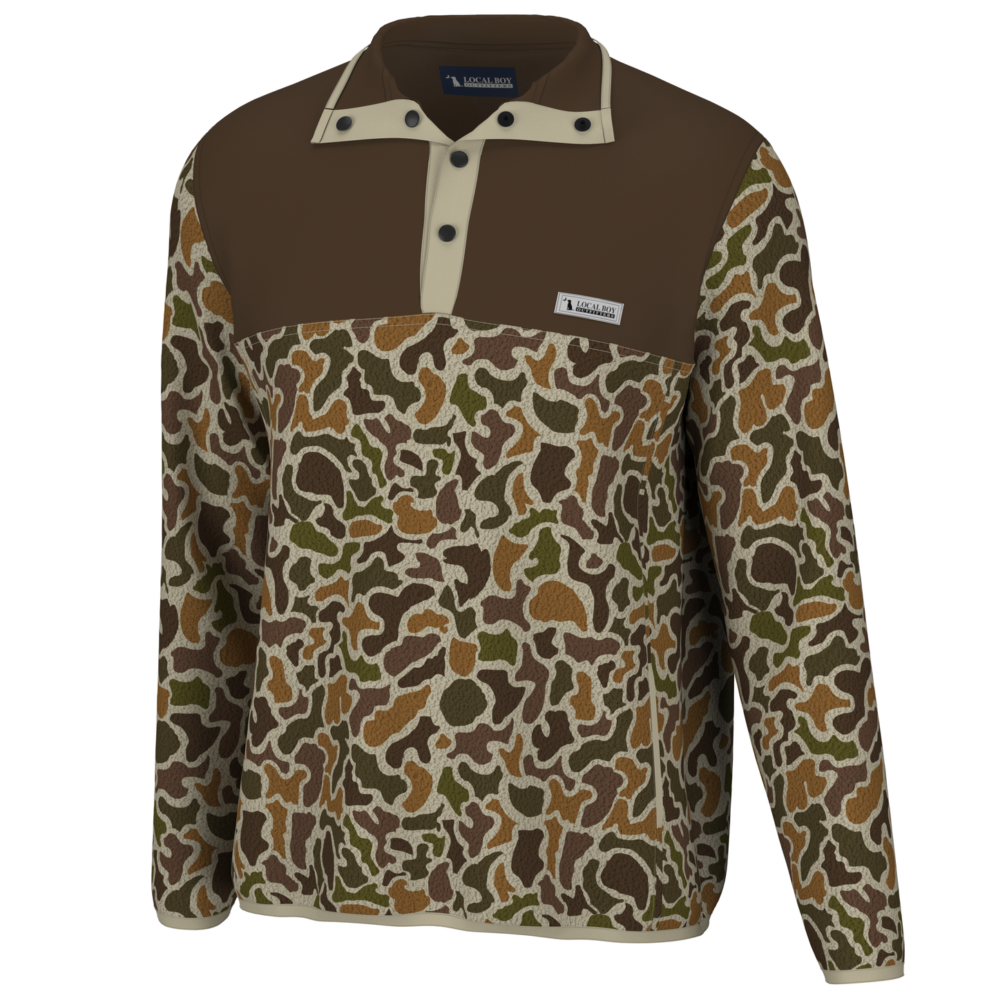 Youth Local Boy Two Tone Quarter Snaps - Localflage Vintage