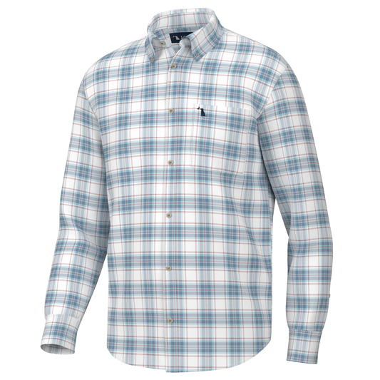 Local Boy Outfitters McNally Dress Shirt - plum-light blue- salmon