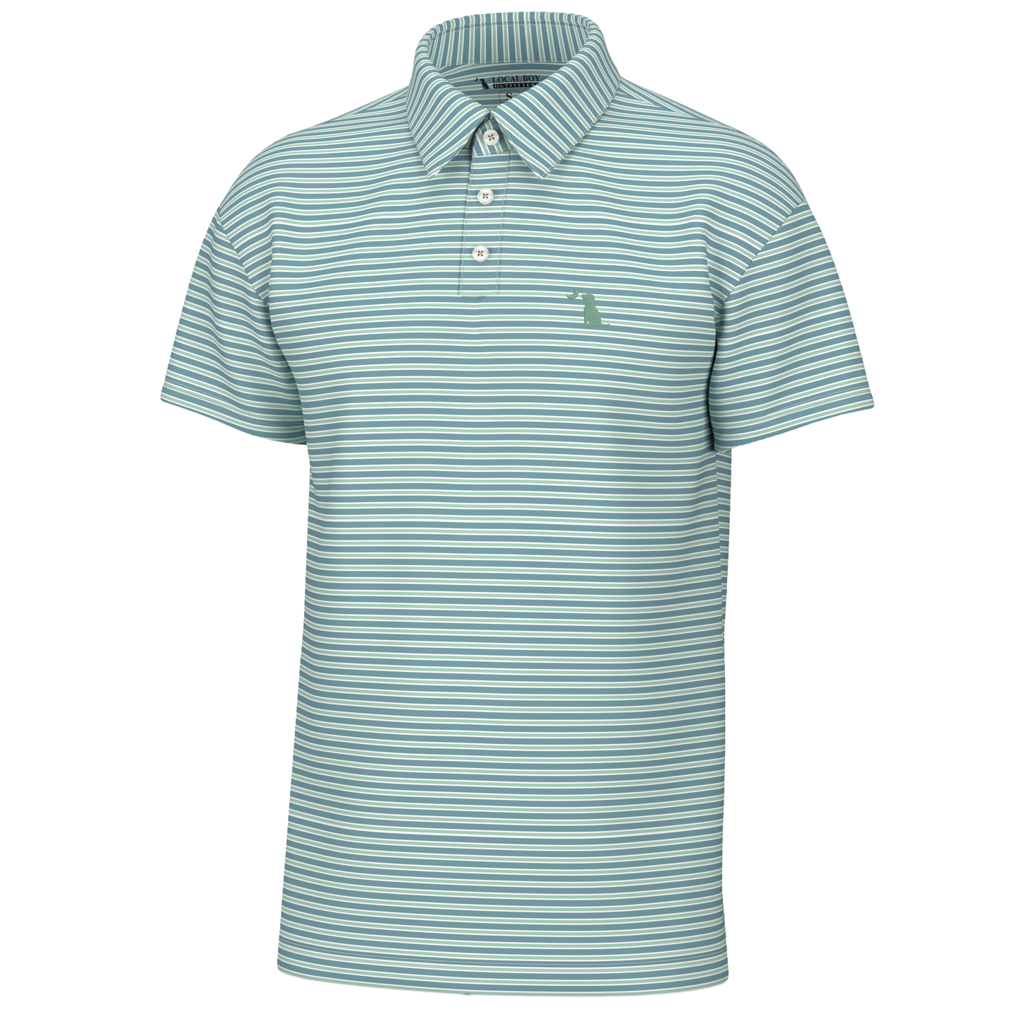 Local Boy Outfitters - Surfside Polo - Ocean/Mint/White