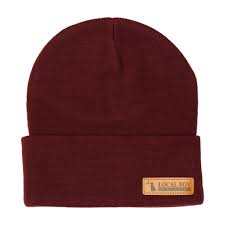 Local Boy Outfitters - Woven Label Beanie - Garnet