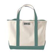 Local Girl Solid Beach Tote - Cream/Teal