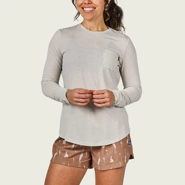 Marsh Wear - Women's Buxton Tech Crew - Stone Heather