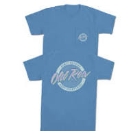 Old Row Circle Logo Pocket Tee - Washed Denim - ETA 09/22/25