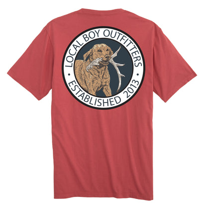 Youth Local Boy Outfitters - Antler Retrieve SS Tee - Brick