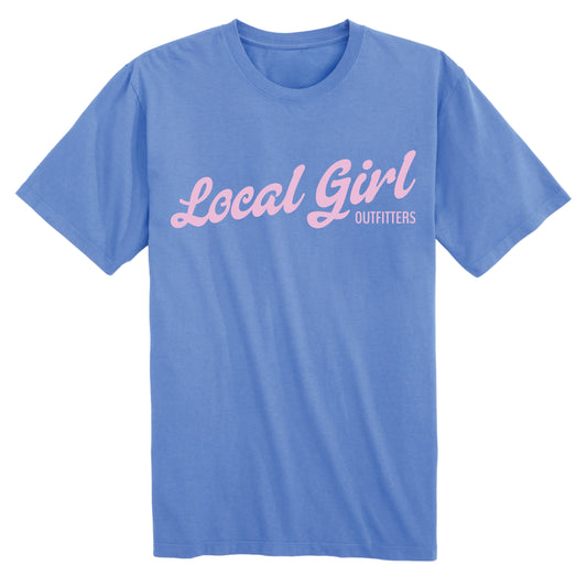 Youth Local Girl Cursive Charm SS Tee - Marina