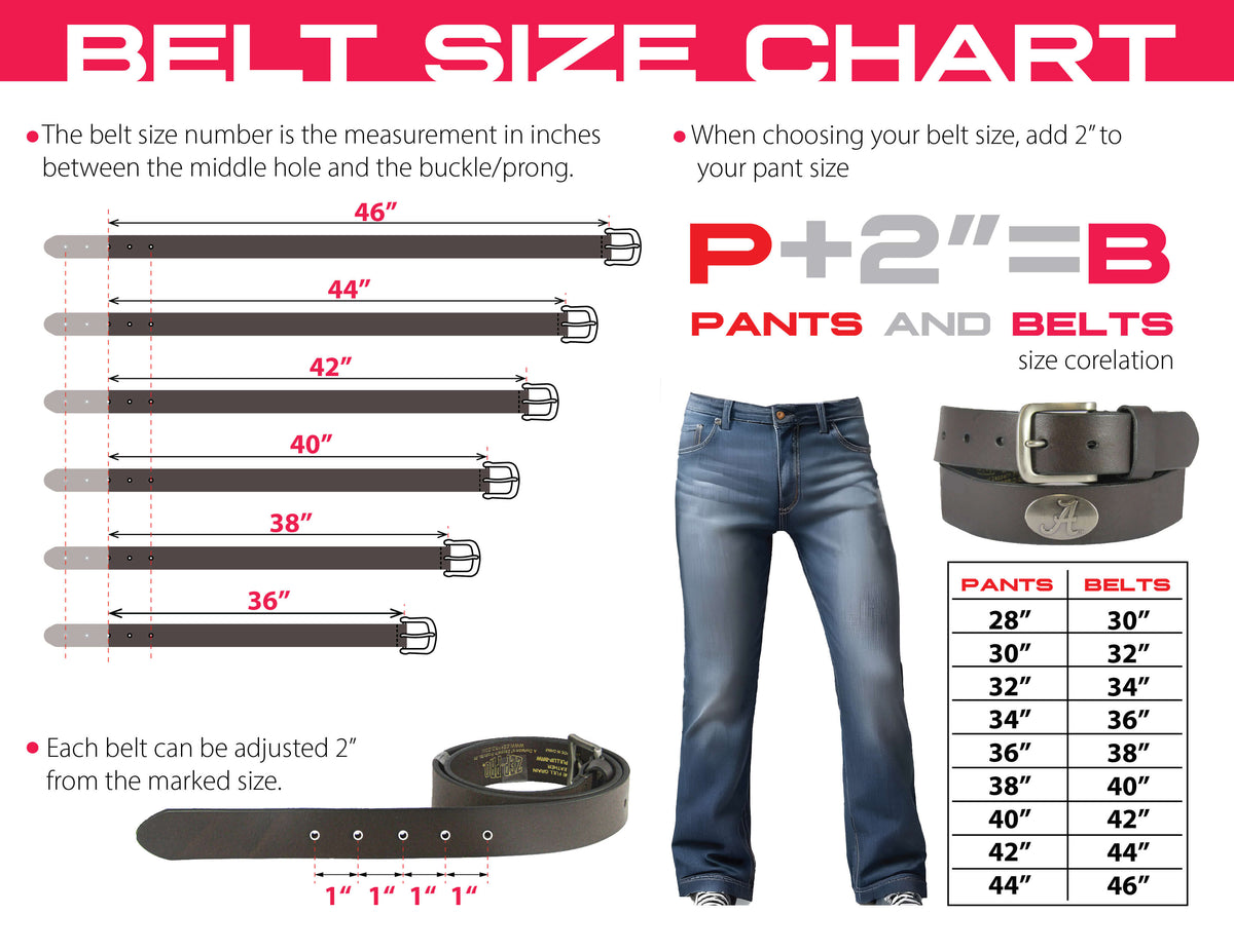 Shotshell Men's Brown Leather Concho Belt