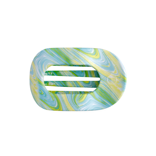 TELETIE By the Sea Shore | Medium | Flat Round Hair Clip