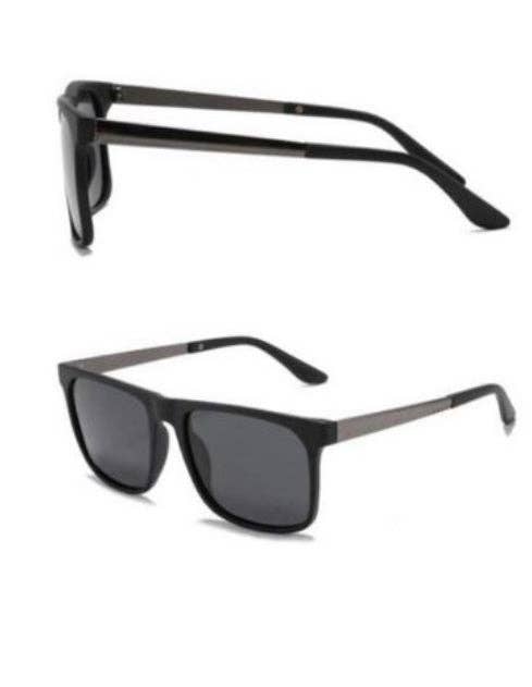 Dash - Men's Polarized Square Sunglasses: Black