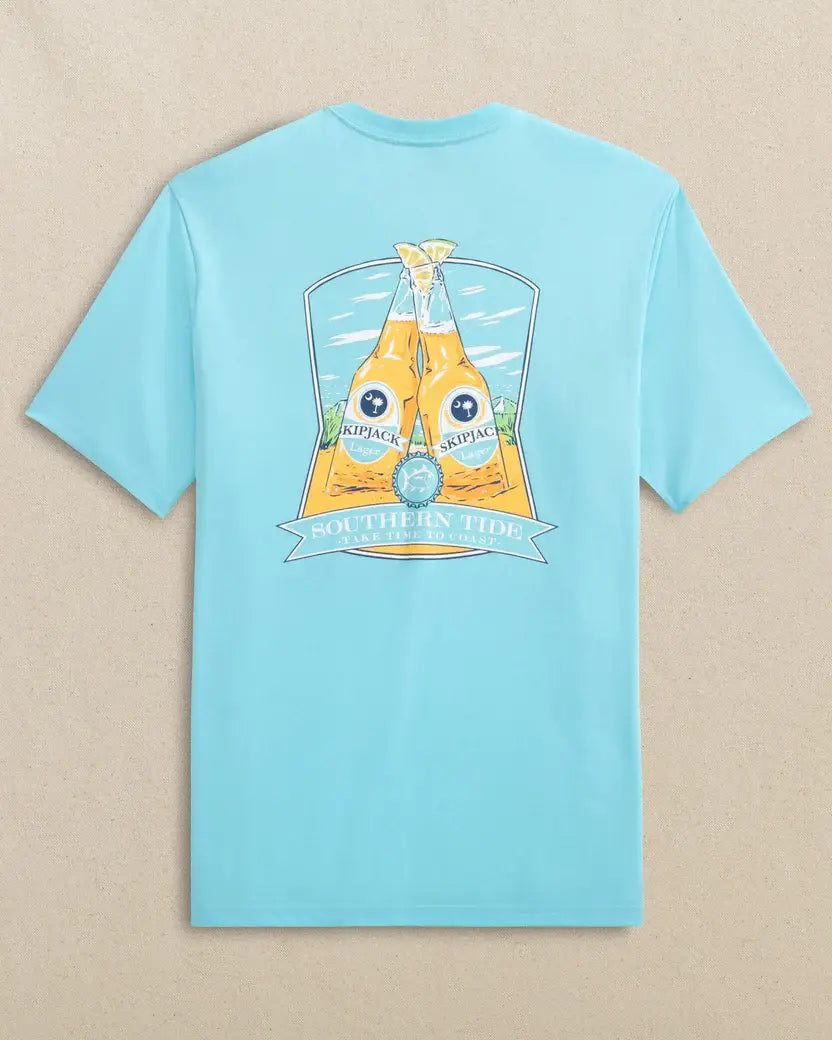 M SS Beach Cheers T-shirt: Tropical Breeze Blue - 3042