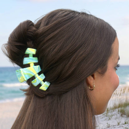 TELETIE Classic | By the Sea Shore | Medium Hair Clip