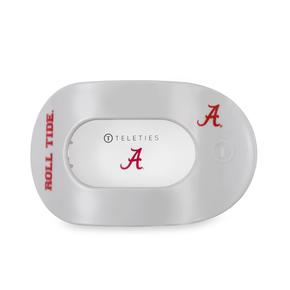 Roll Tide! Large Flat Round Hair Clip