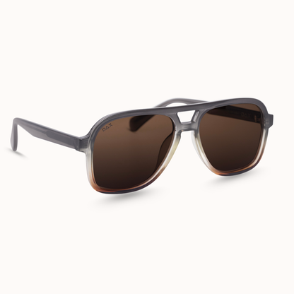 Cruz - Unisex Aviator Sunglasses – Polarized Hair-Friendly: Tortoise