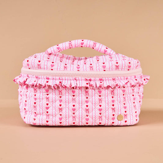 Glam & Go Quilted Cosmetic Bag-Oh So Lovely