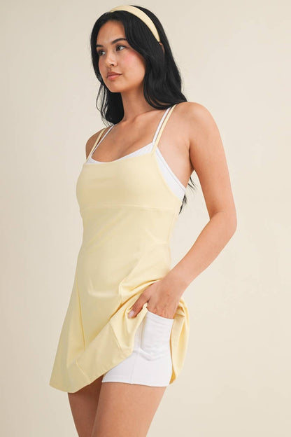 Double Layered Dress: Lemon