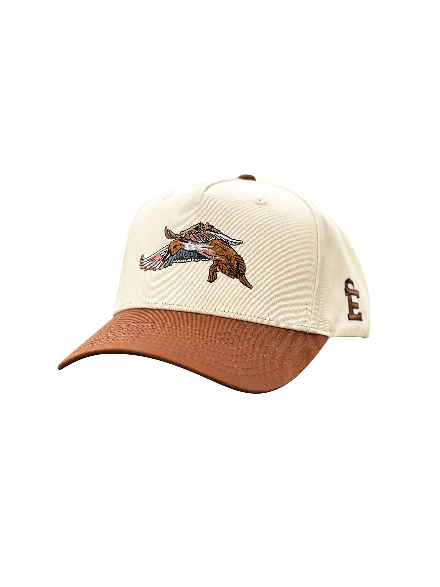 Cream/Brown Pintail Trucker