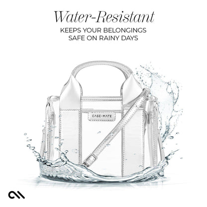 Case-Mate Clear Stadium Bag: Ballet Pink Bow
