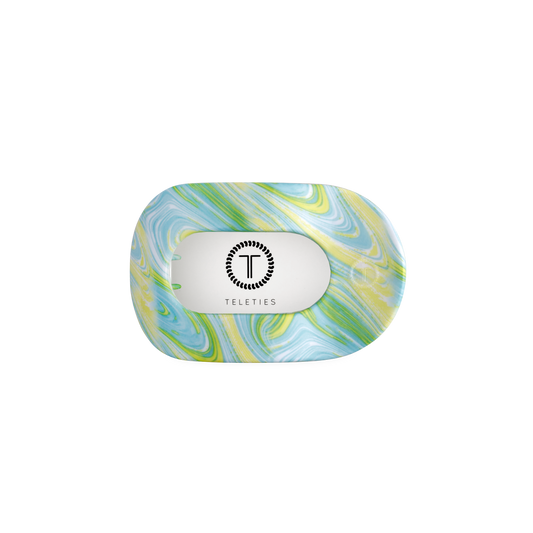 TELETIE By the Sea Shore | Small | Flat Round Hair Clip