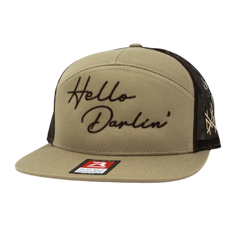 MHC Hello Darlin Trucker Hat: Mossy Oak Breakup Country/ Black Otto
