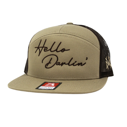 MHC Hello Darlin Trucker Hat: Mossy Oak Breakup Country/ Black Otto