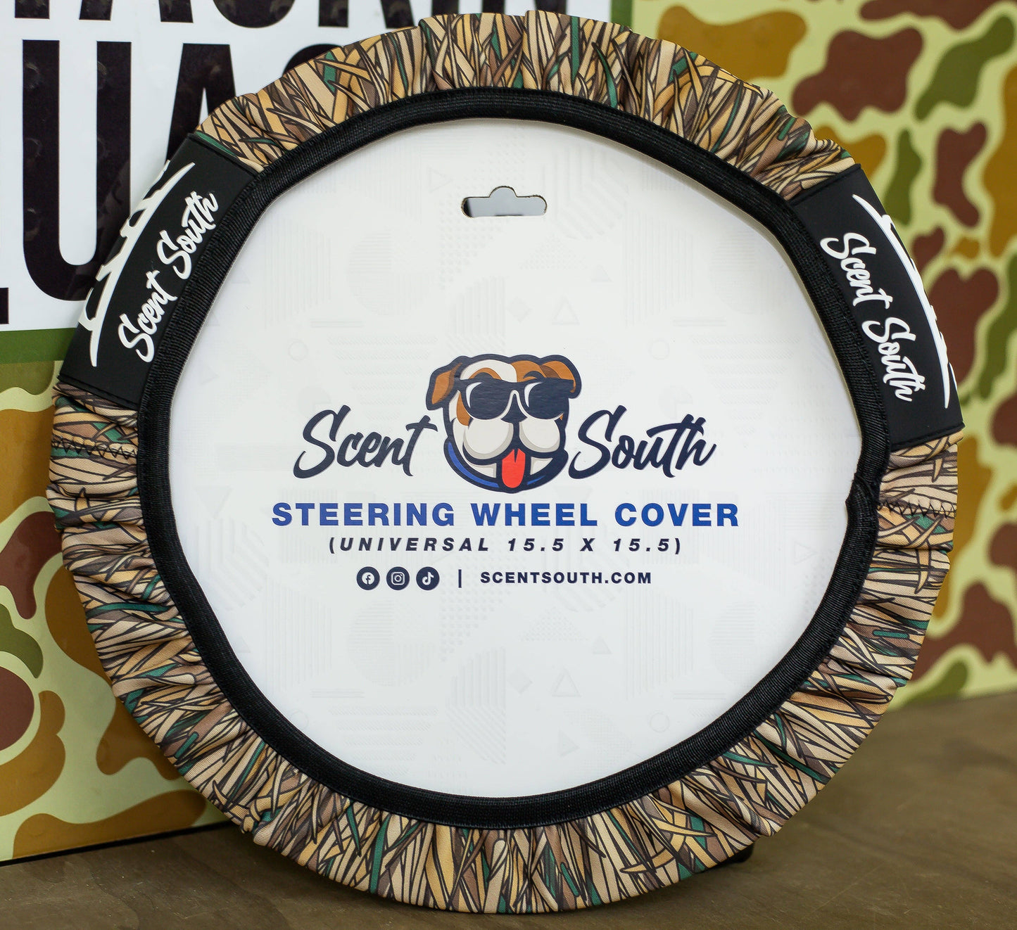 Scent South Steering wheel cover-Shadowgrass