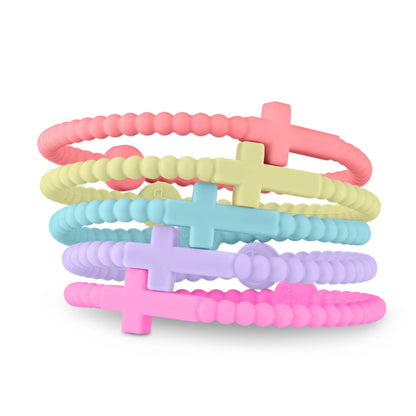 Jesus Bracelets - 5 Packs: Cotton Candy