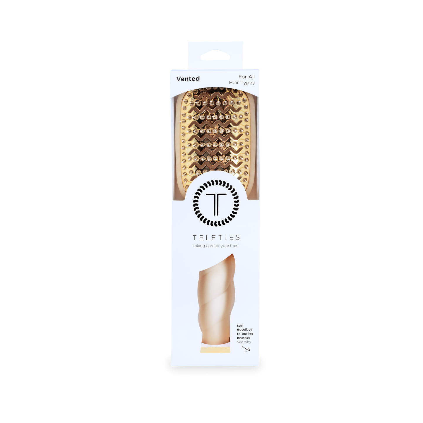 TELETIE Vented Hair Brush | Tan