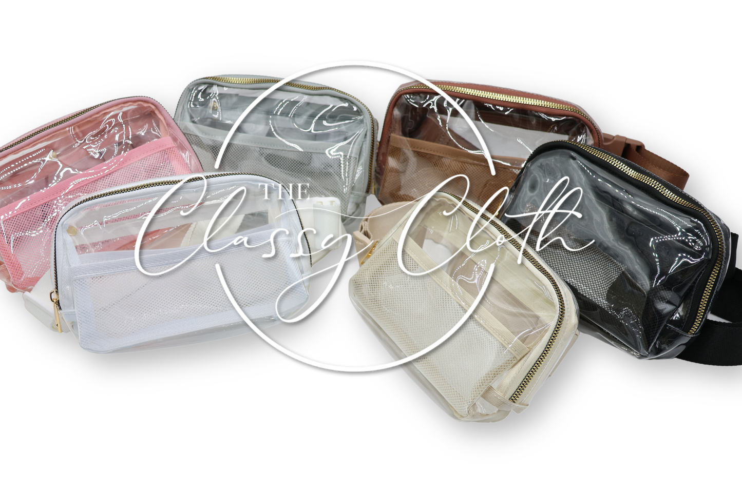 Stadium Clear Belt Bag - Black RTS