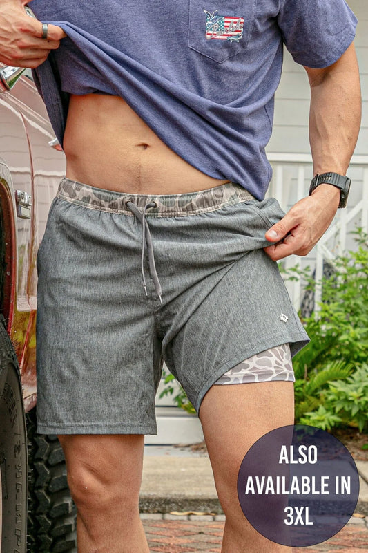BURLEBO 5.5" Athletic Short - Grizzly Grey
