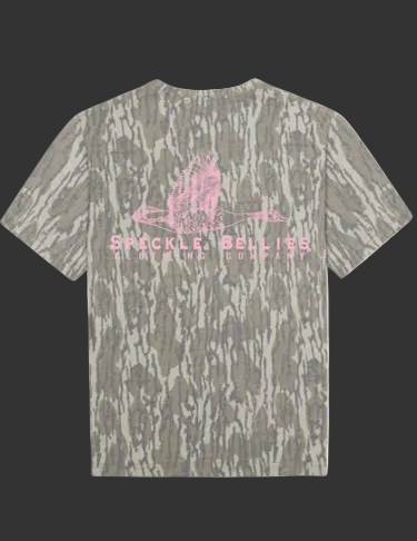 Mossy Oak Goose Pink Logo: Bottomland