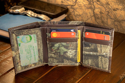 Alabama Crimson Tide Mossy Oak Wallets.: Slim Front Pocket