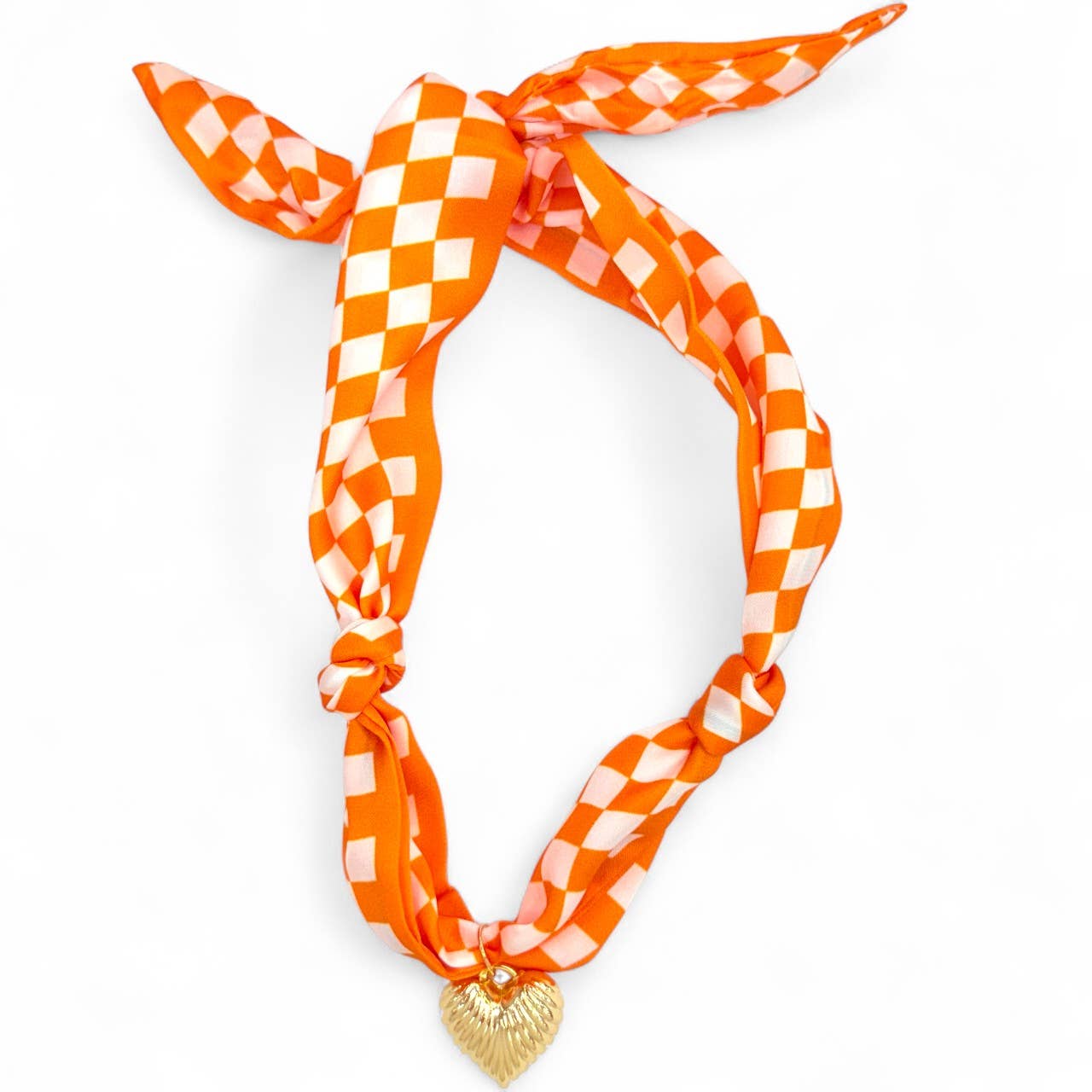 Gameday Scarf Necklaces: Burgundy/White