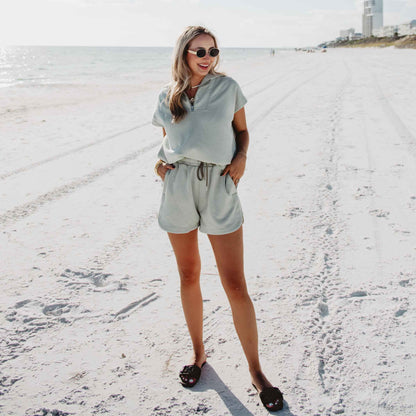 Seafoam Two Piece Scuba Set: Seafoam