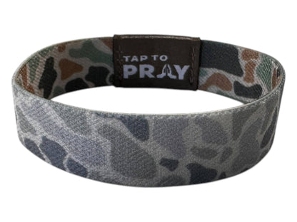 Tap To Pray™ Wristbands - River Rock Camo Classic & Sage: Medium / River Rock Camo Class / Sage