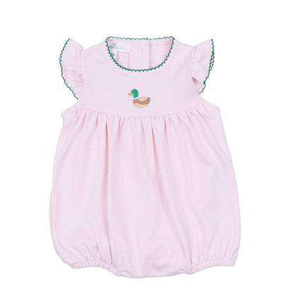 Mini Mallard Embroidered Bubble - Pink