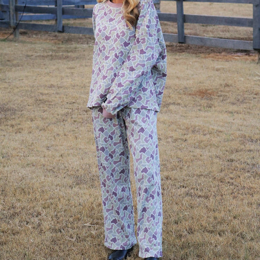 LULU MAC -WAFFLE PANT-CAMO