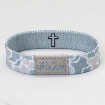Tap To Pray® Wristband – River Rock Camo - Aspen