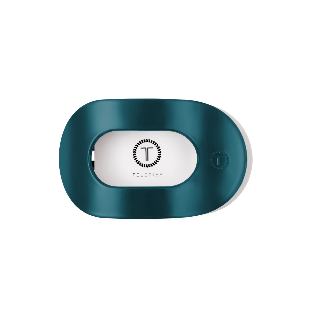 Teal With It | Medium | Flat Round Hair Clip