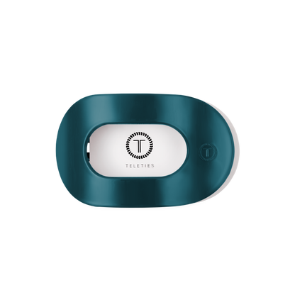 Teal With It | Medium | Flat Round Hair Clip