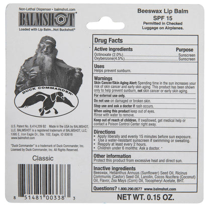Balmshot & Duck Commander Beeswax SPF Lip Balm
