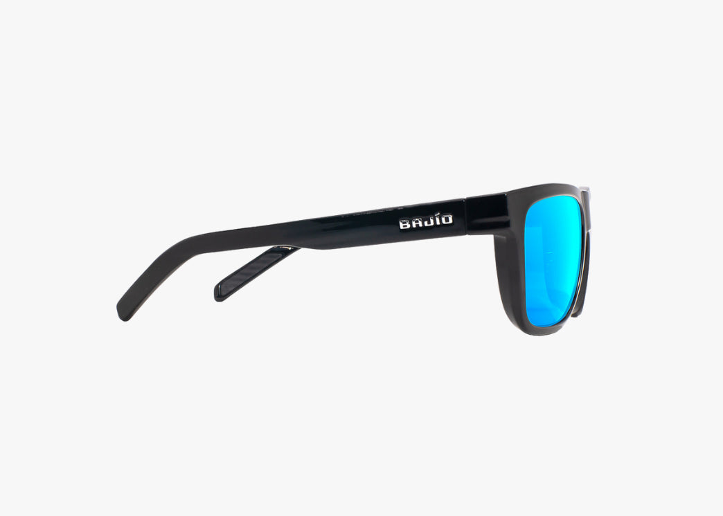 Bajio Hopedale - Black Gloss/Blue Mirror Glass - HOP210001