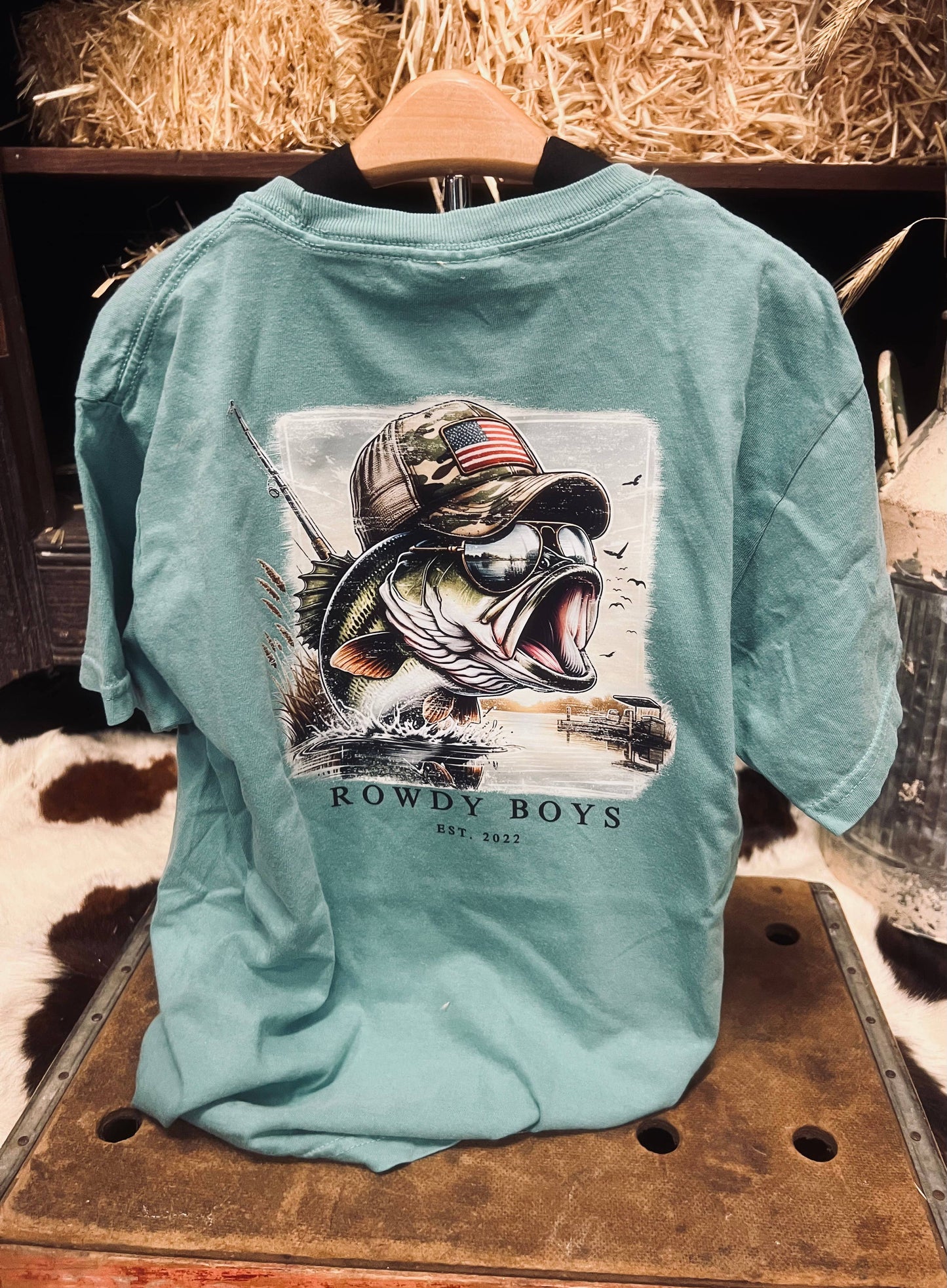 Youth American Flag Bass Tee