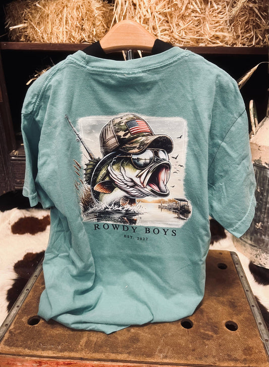 Youth American Flag Bass Tee