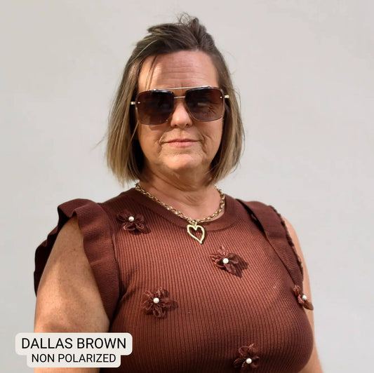 Dallas - Women's Modern Aviator Sunglasses: Black Ombré