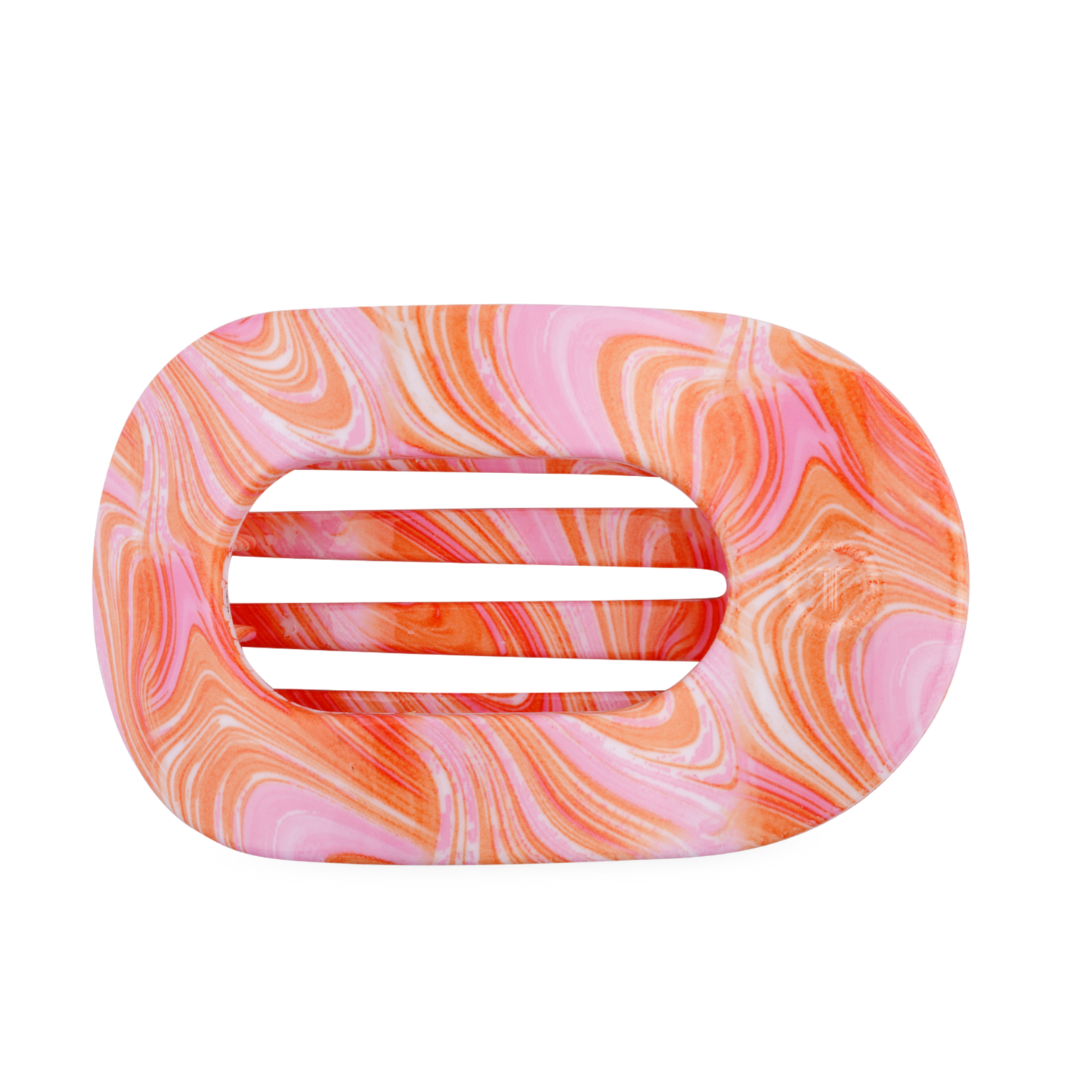 TELETIE Just Keep Swimming | Large | Flat Round Hair Clip