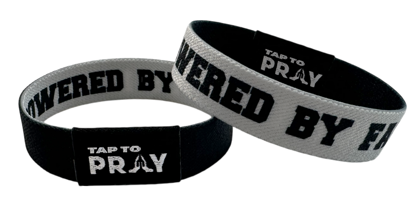 Tap To Pray Wristbands - Tap W/Phone For Daily Verse/Prayer: Small / Forest Camo / Tree Bark Camo