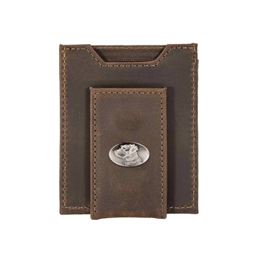 Lab Magnetic Leather Slim Wallet: Crazyhorse Brown
