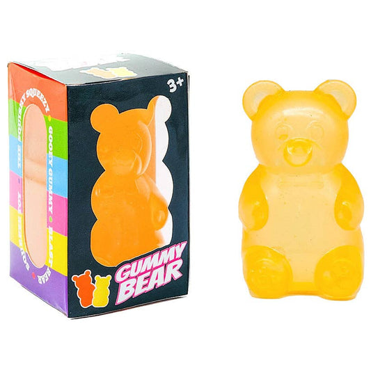 Bear Slow Rising Stress Relief Squeeze Toy Box: Orange bear