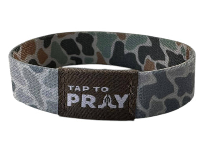 Tap To Pray™ Wristbands - River Rock Camo Classic & Sage: River Rock Camo Class / Sage