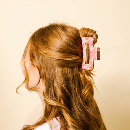 Claw Clip-Secret Garden Pink