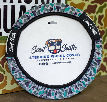 Scent South Steering wheel cover-Marsh Camo
